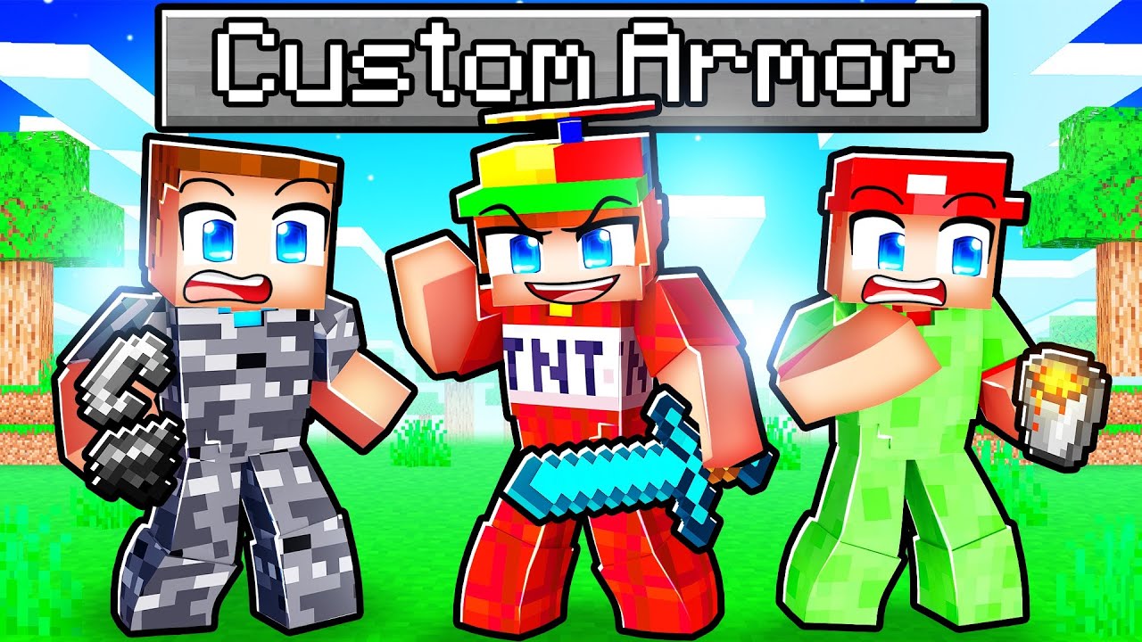 Мы добавили пользовательскую броню в Minecraft...