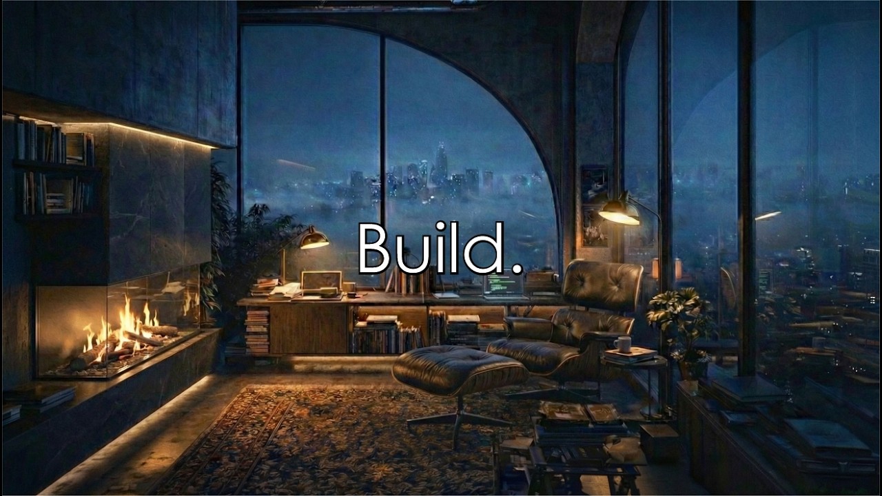 Home Office at Night | Deep Focus for Work & Study