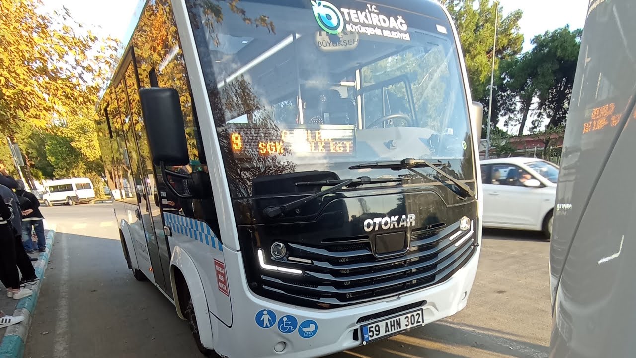 Tekirdağ Belediye Mikrobüs turu#2              (9 Şehir hastanesi - Diş hastanesi)  Otokar Centro