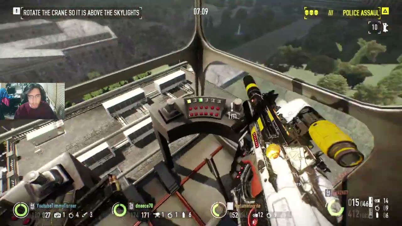 hanging out and playing payday 2