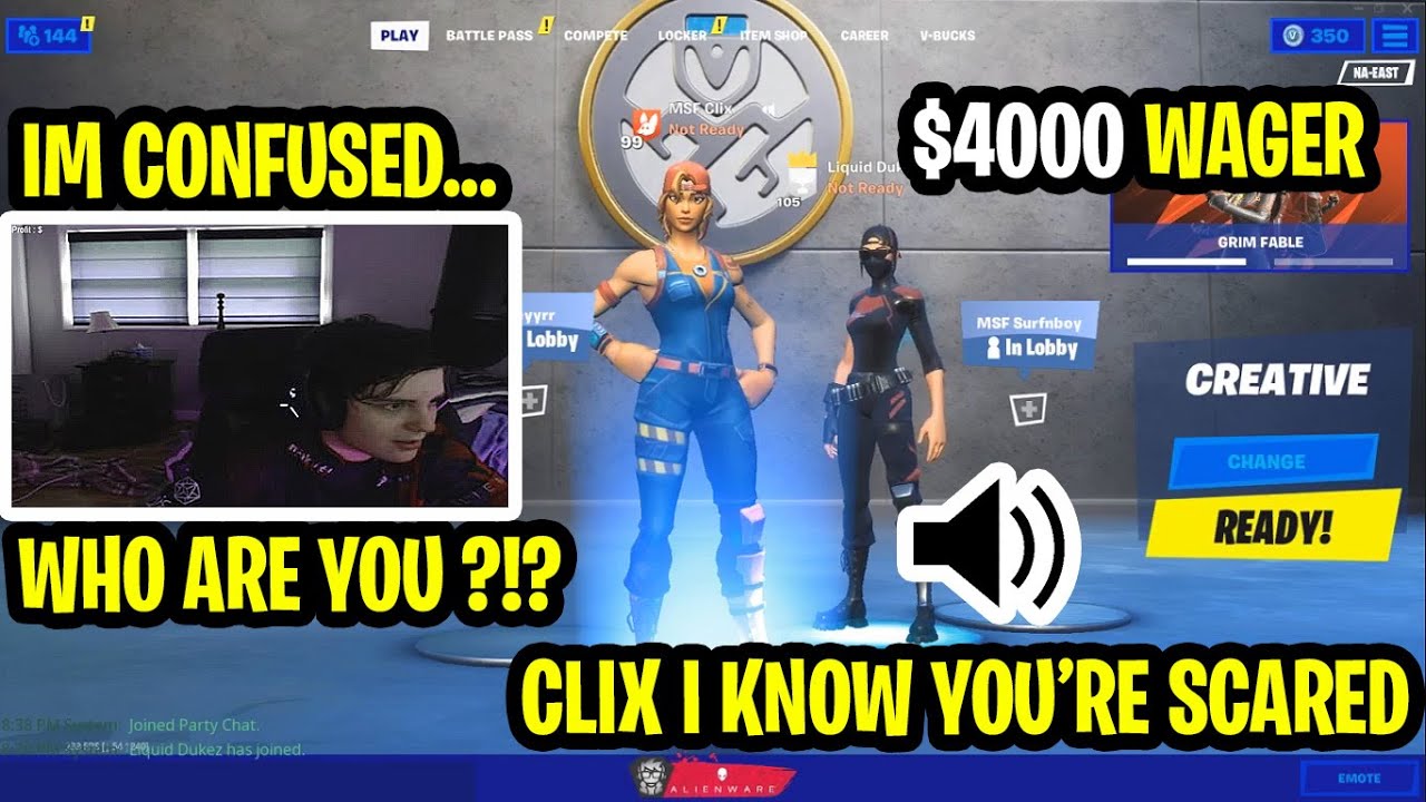 Clix Can't Stop Shaking After $4,000 Box Fight Against Liquid Dukez!