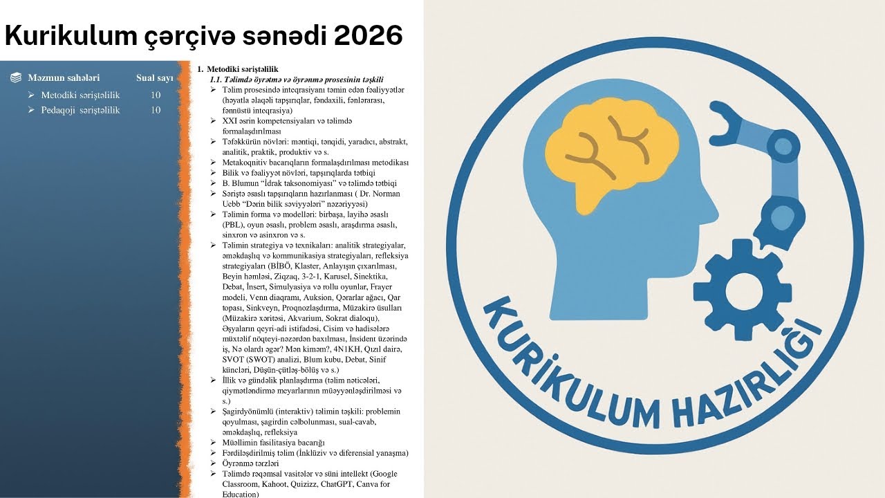 Kurikulum-Çərçivə sənədi 2026