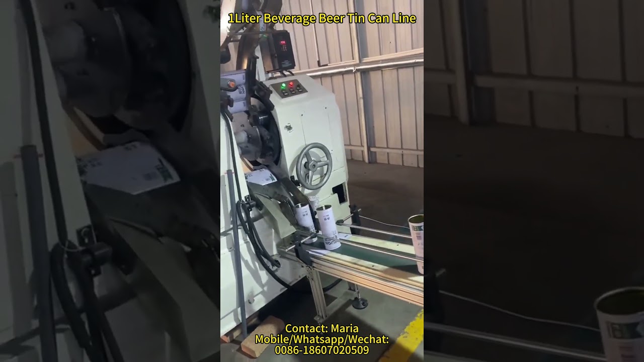 Auto 1L Beverage Beer Tin Can Production Line