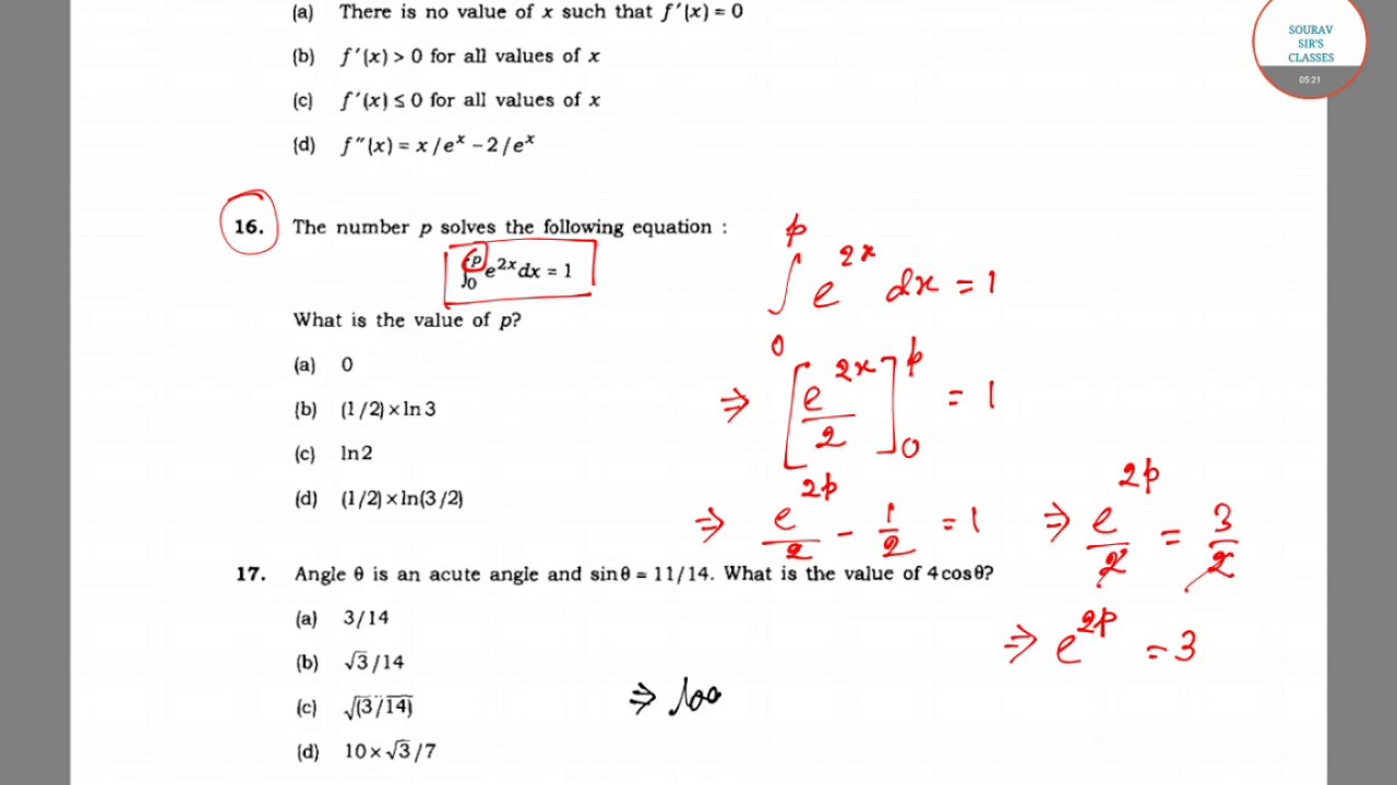 JNU SSS 2017 Solved paper, crack jnu by solving these questions