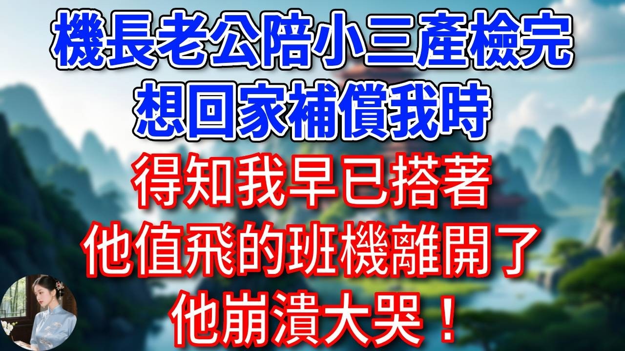機長老公陪小三產檢完，想回家補償我時，得知我早已搭著他值飛的班機離開了，他崩潰大哭！#為人處世#生活經驗#情感故事#故事#小說#戀愛#情感#婚姻
