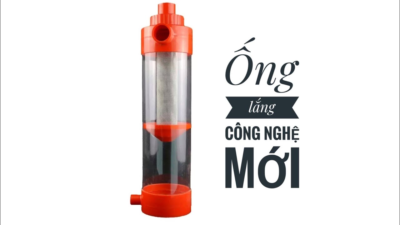 Fish 90: Review ống lắng phân kiểu mới cho hồ cá | Phần 1 test với lọc tràn trên