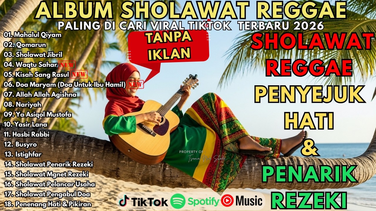 SHOLAWAT NABI MERDU BIKIN HATI ADEM 🎵 REGGAE | SHOLAWAT JIBRIL, WAQTU SAHAR | SHOLAWAT TERBARU
