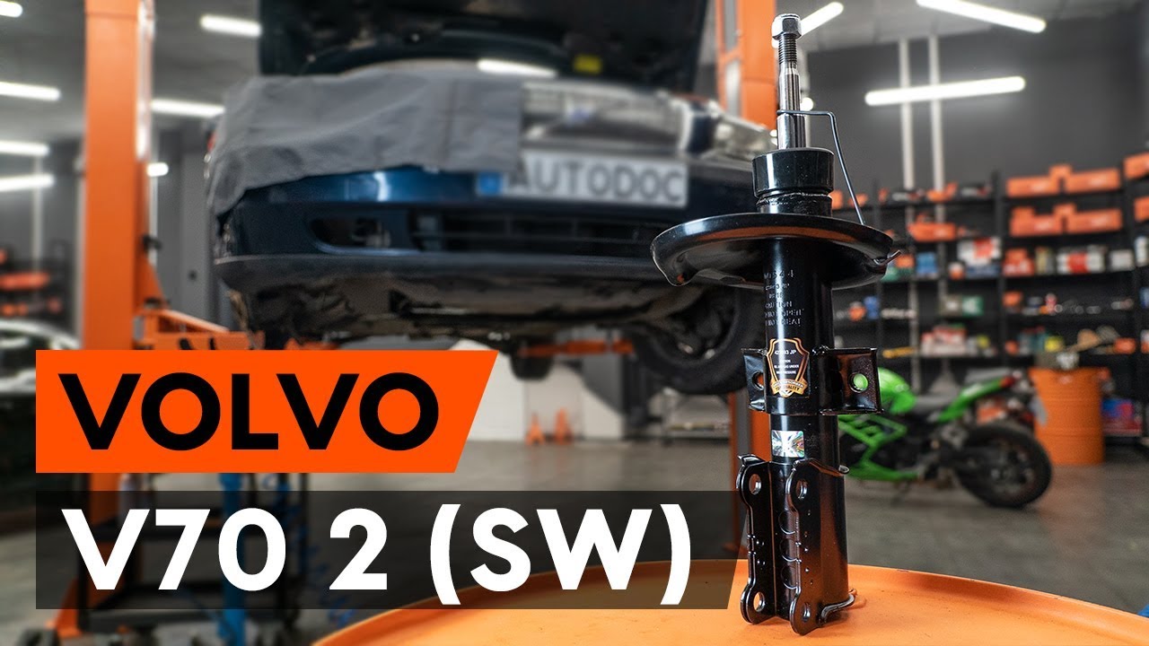 Cómo cambiar los puntal amortiguador delantero en VOLVO V70 2 (SW) [VÍDEO TUTORIAL DE AUTODOC]