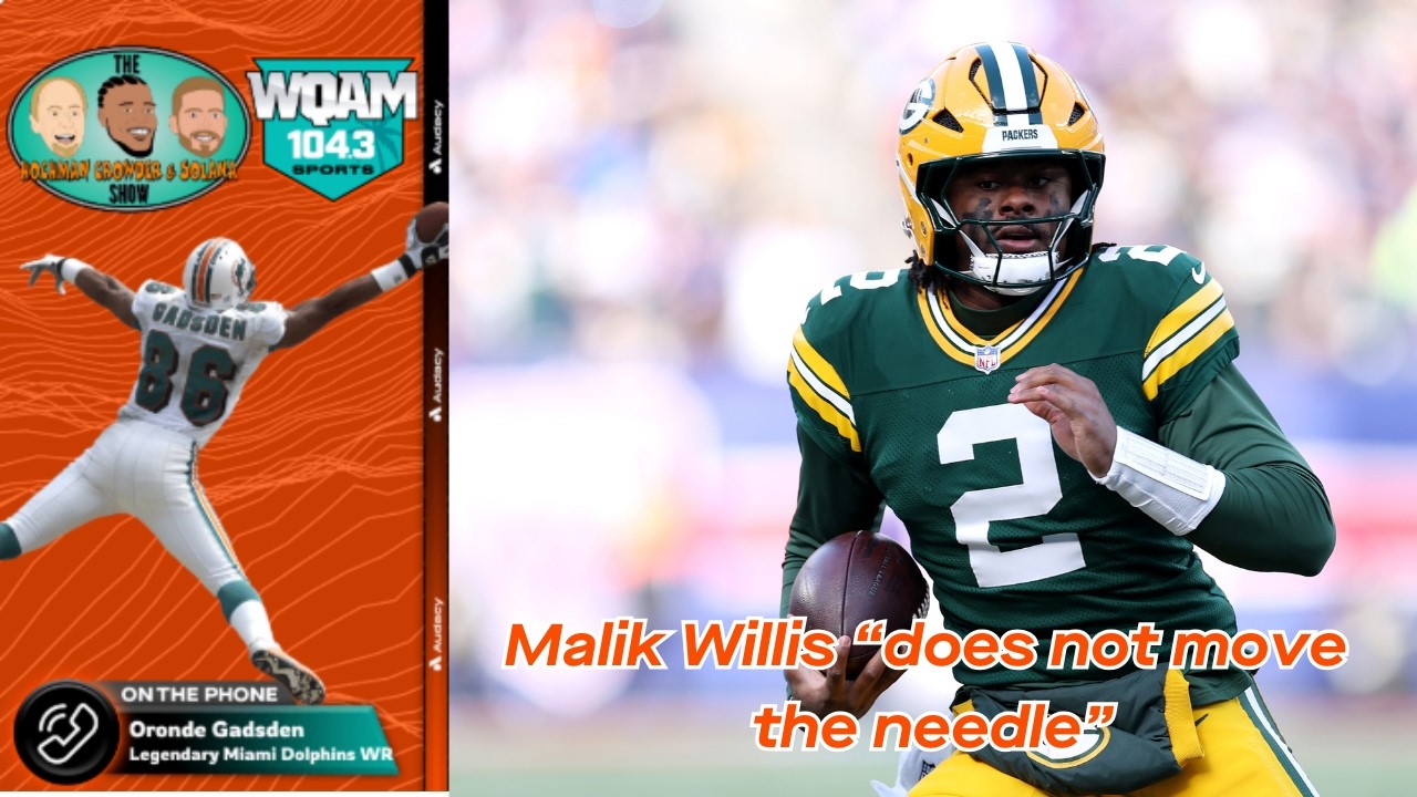 Oronde Gadsden says Malik Willis “doesn’t move the needle at all” | says Tua is a better QB