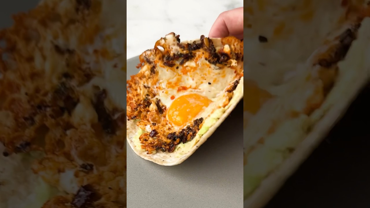 The viral eggs fried in feta with chilli crisp oil recipe
