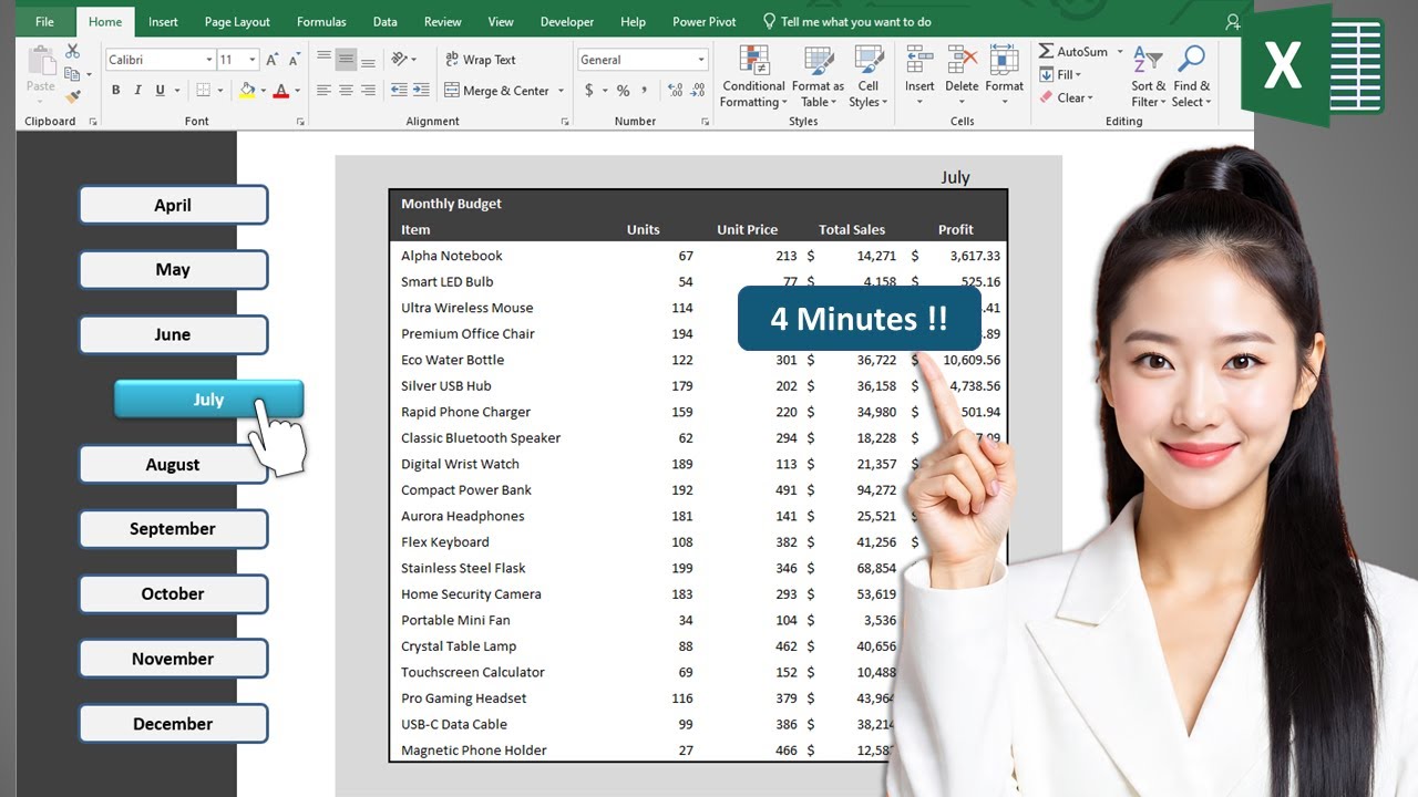 Попробуйте новую панель навигации Excel! | Привлекательная и простая панель управления #Excel