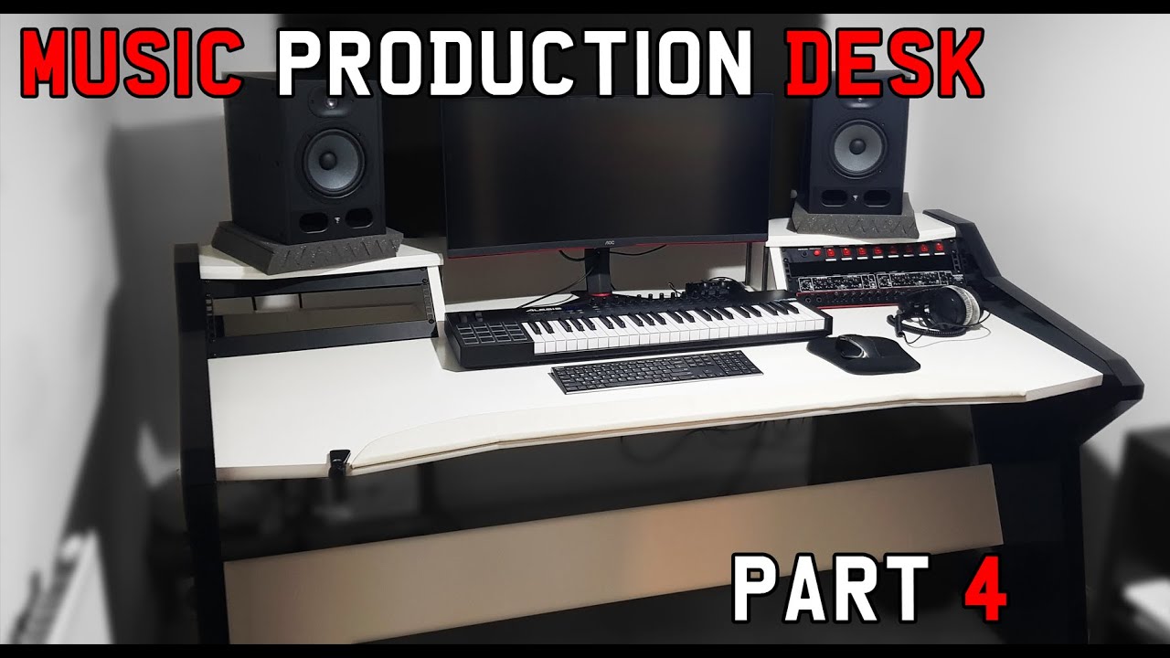 Custom Music Production Workstation Desk Build Handmade Part 4 Fixings, Fasteners and Completing