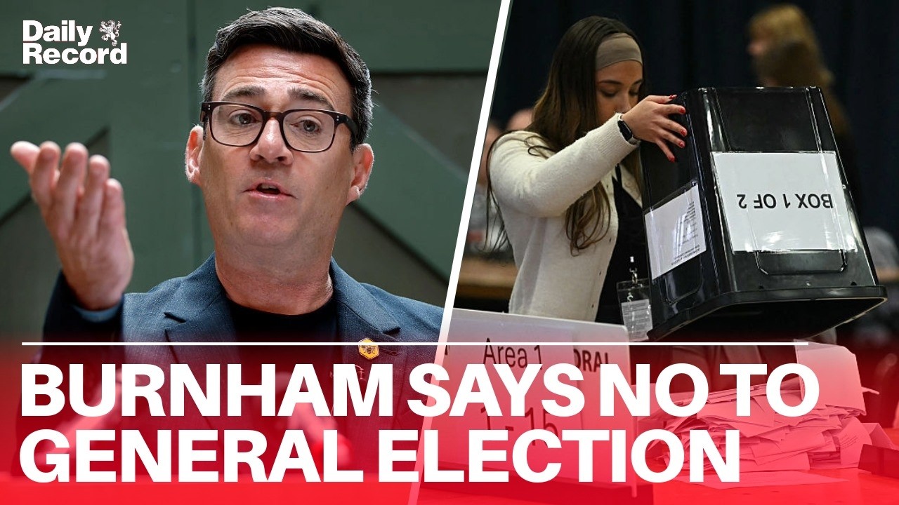 Andy Burnham says NO to a GENERAL ELECTION but is ready for voting reform