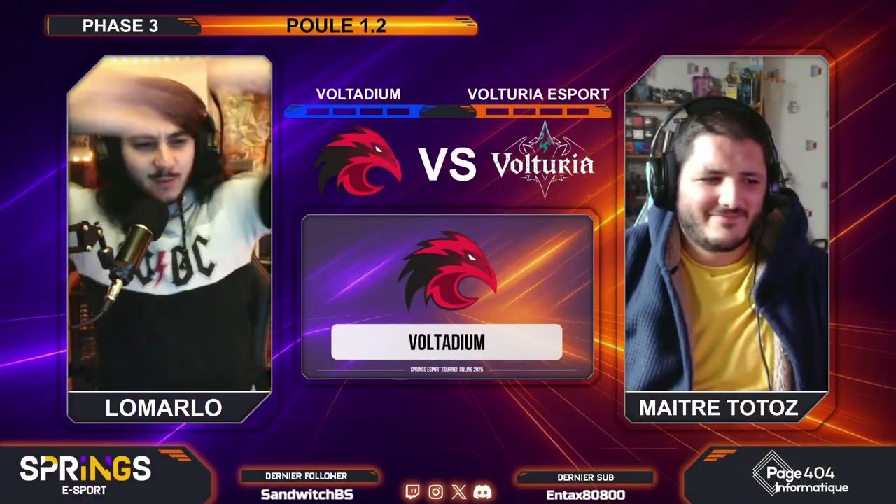 Tournoi Springs E-sport | Phase 3 - Poule 1.2 | Voltadium VS Volturia Esport