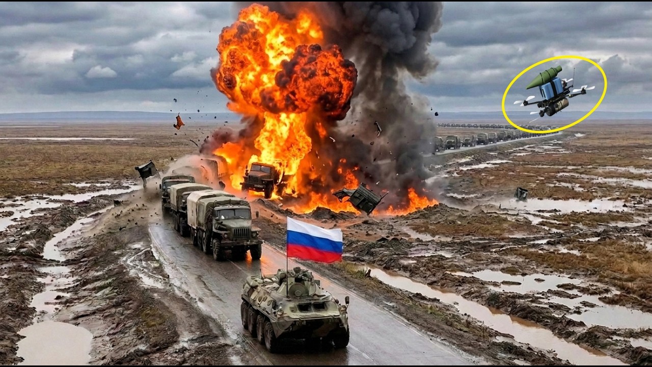 Украина дождалась, пока российский военный конвой, направлявшийся в Крым, въедет в болото, а зате...