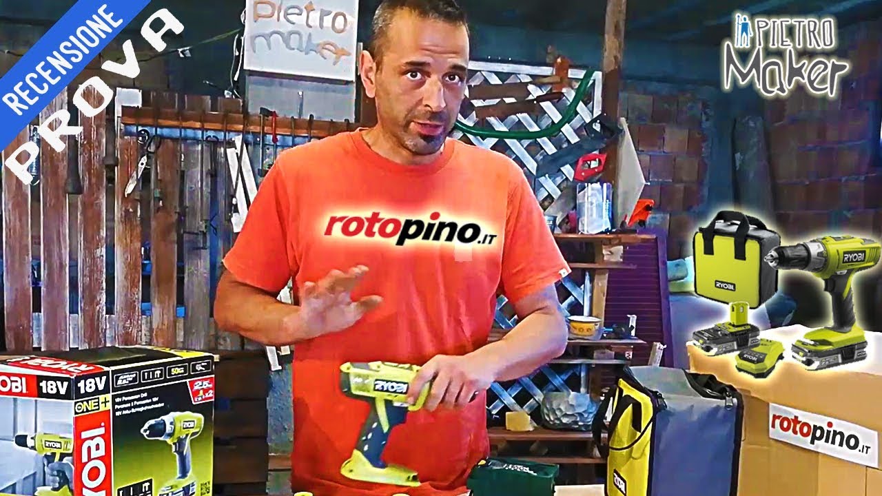 ✔️ Trapano  avvitatore a batteria RYOBI LLCDI18-LL25S  con  percussione