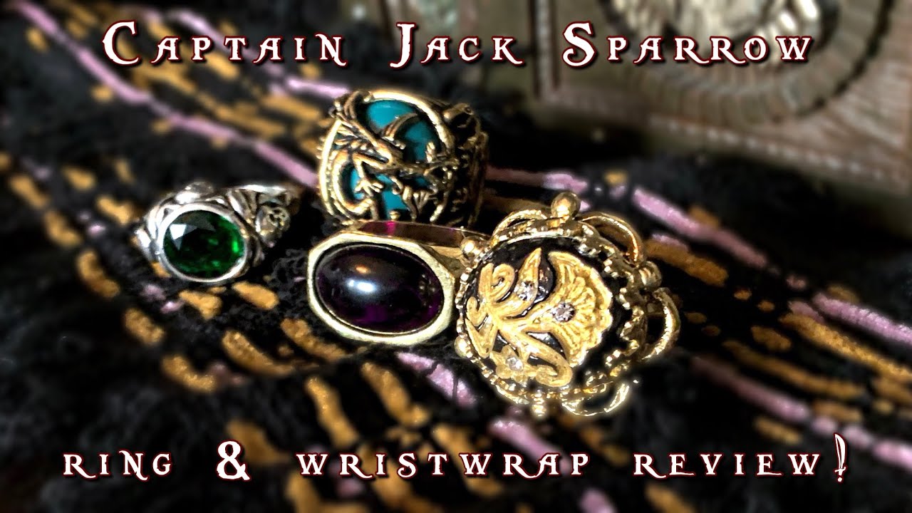 UNBOXING & REVIEW! Captain Jack Sparrow Rings and Wrist Wrap!