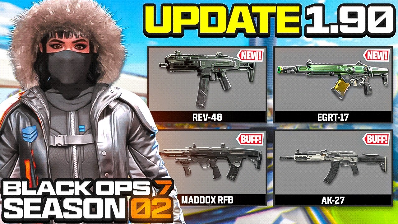 NEW BLACK OPS 7 SEASON 2 UPDATE 1.90 PATCH NOTES! NEW WEAPONS, RANKED PLAY & WEAPON BALANCE! (BO7)