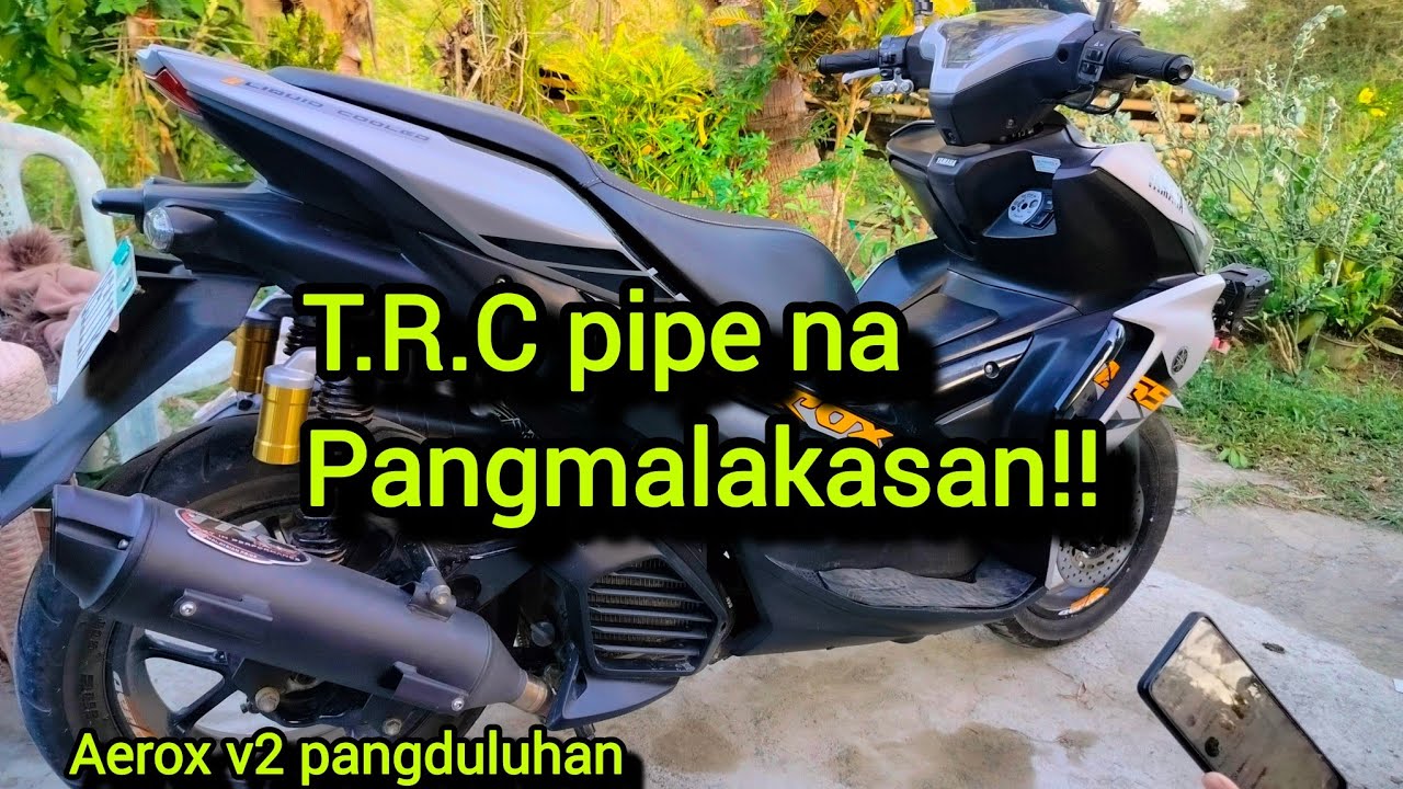 Sound Check TRC pipe in Aerox V2 || Sobrang solid at lakas mabilis makuha rpm