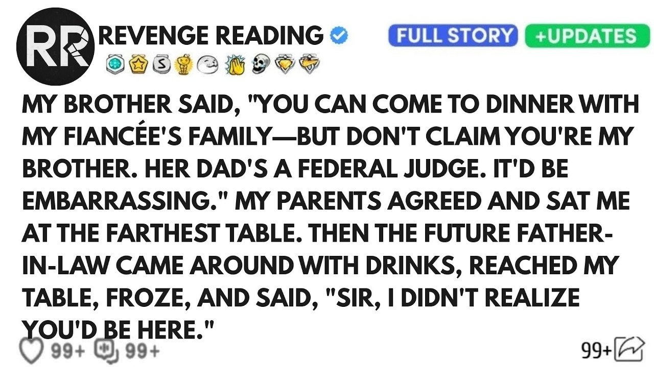 My Brother Let Me Attend Dinner—But Not As His Brother, Because His Fiancée’s Dad Is A Federal Judg