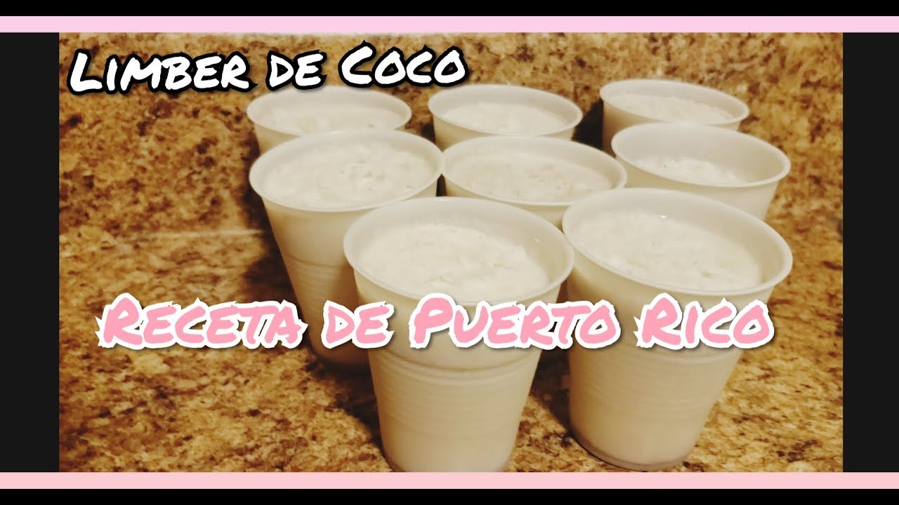 Como hacer limber de Coco? Receta de Puerto Rico