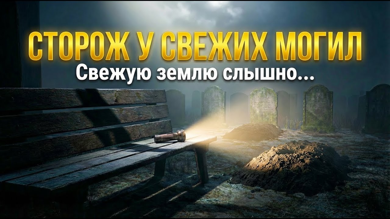 Сторож у свежих могил. Страшная история.