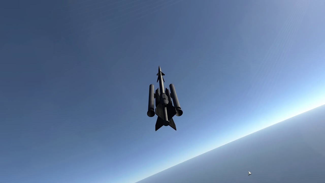KSP BDArmory: The Damocle's sword, the ultimate cruise missile.