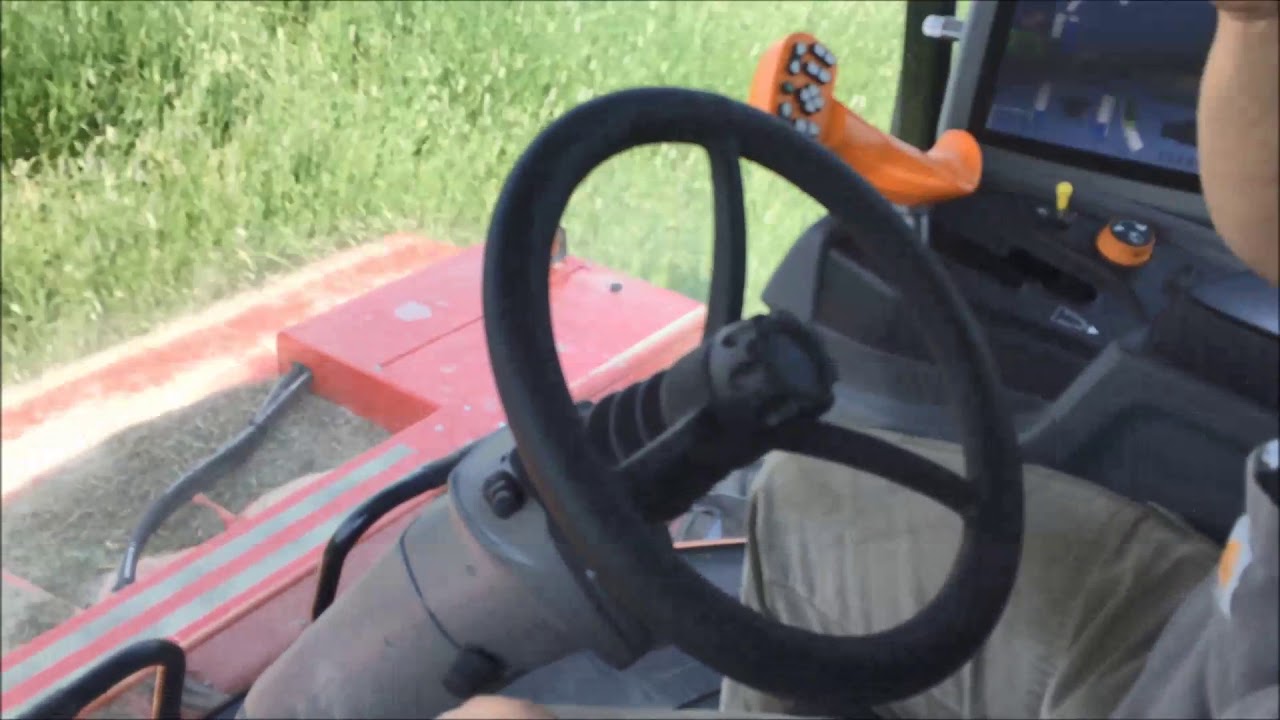 Massey Ferguson WR9980 cutting through Timothy like butter
