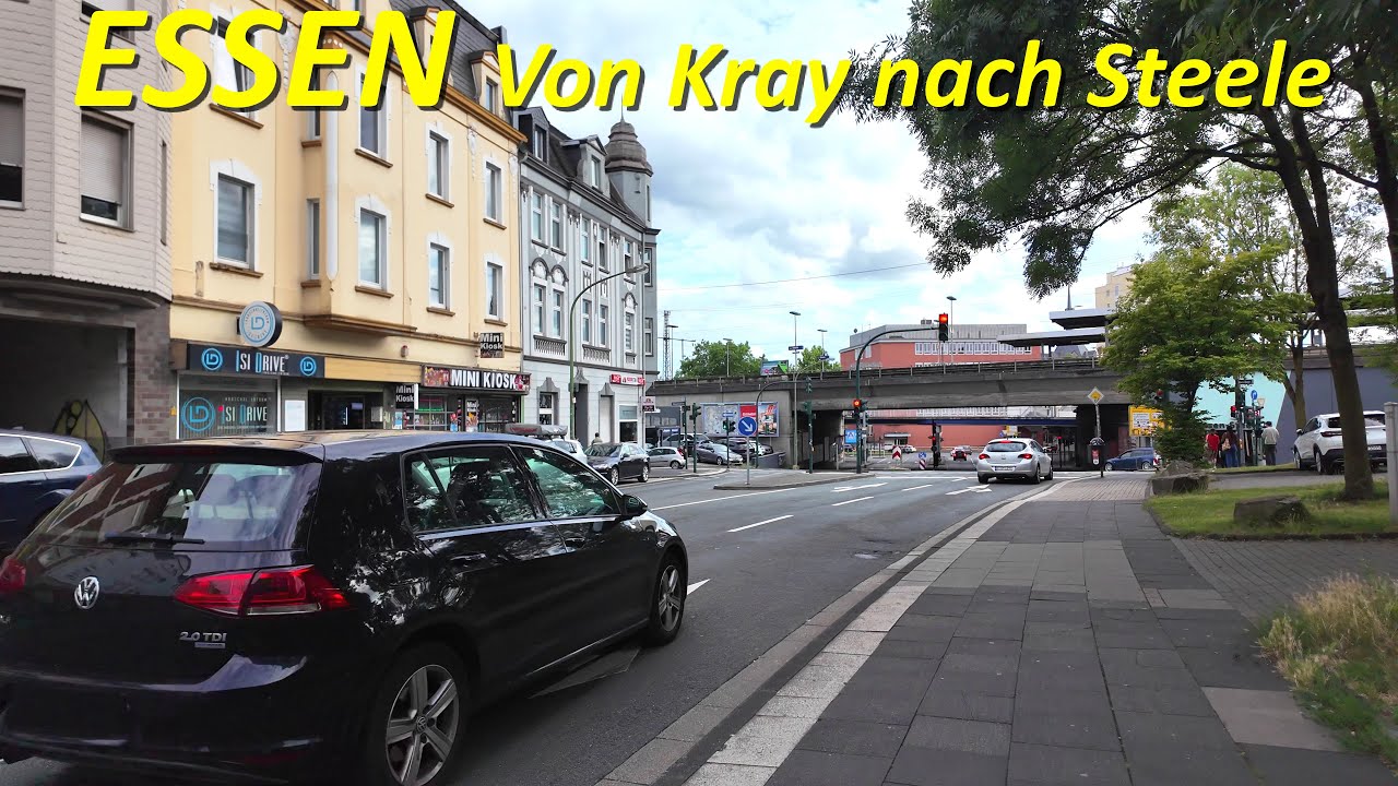Stadt Essen walkingtour 4K | Von Kray nach Steele Sommer 2025
