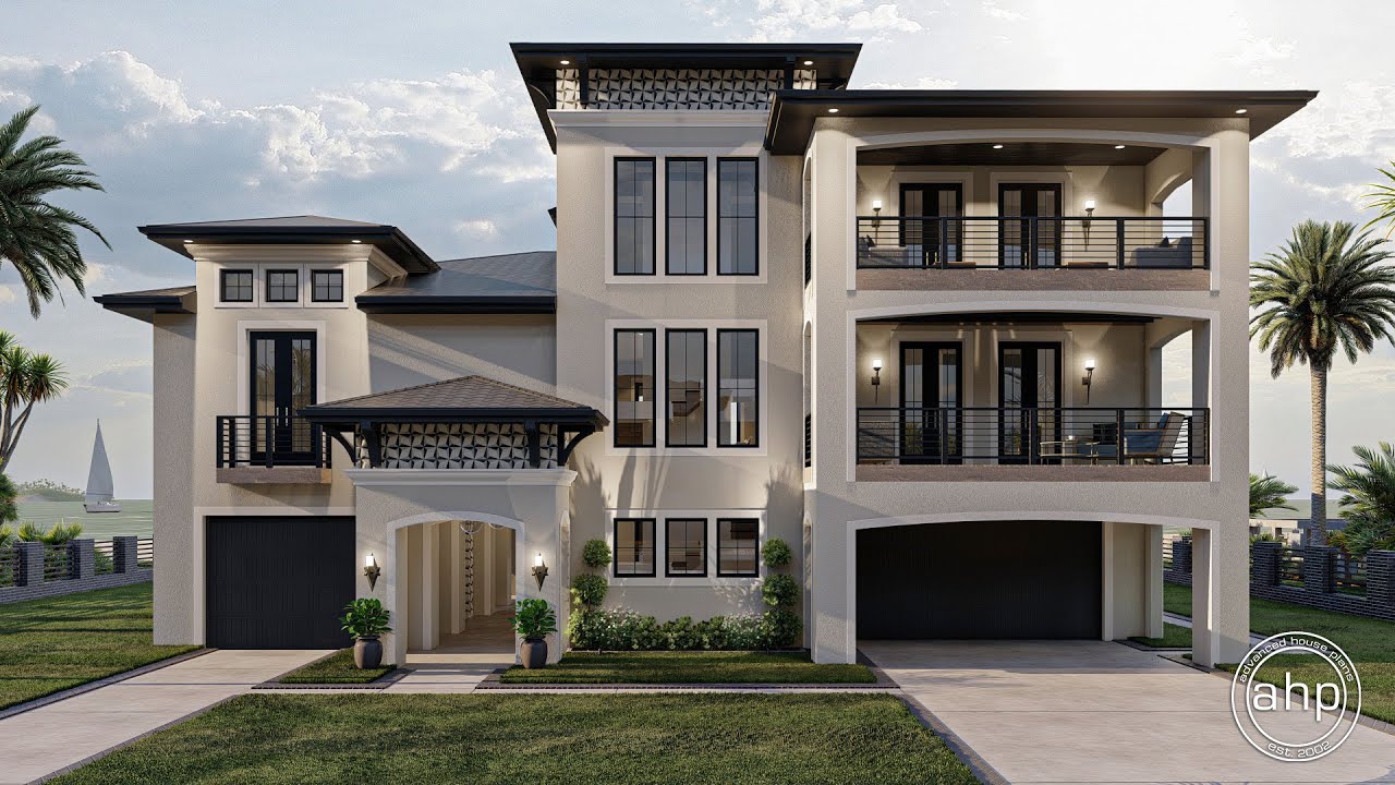 3 Story Beach House Plan - Siesta Key Virtual Tour