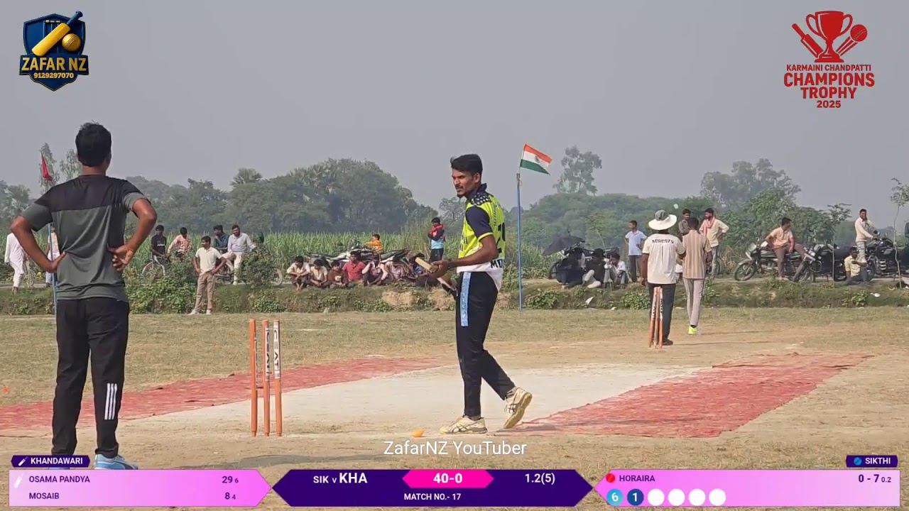 Osama11 Khandwari &rarr;VS&rarr; Sikthi Altams 11Karmaini चाँदपट्टी चैंपियंस ट्रॉफी 3 बाइक वाला