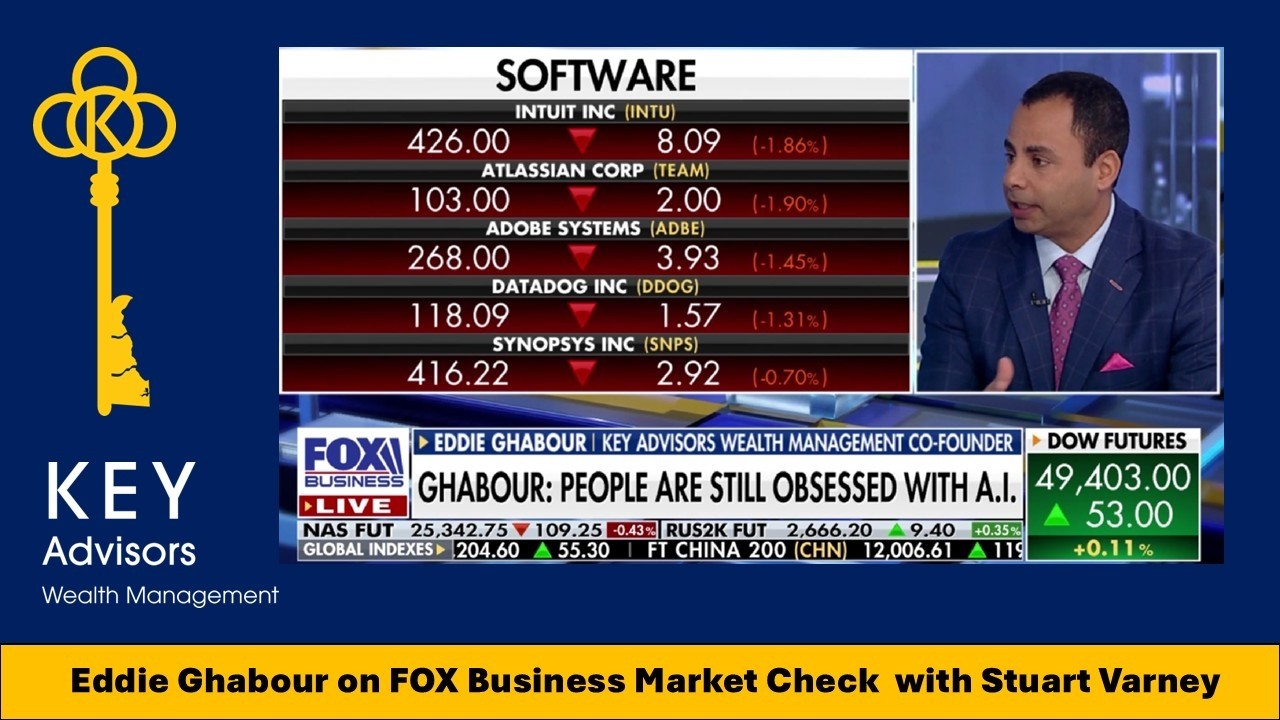 Eddie Ghabour on FOX Business Market Check with Stuart Varney AI, Tech, Software Selloff