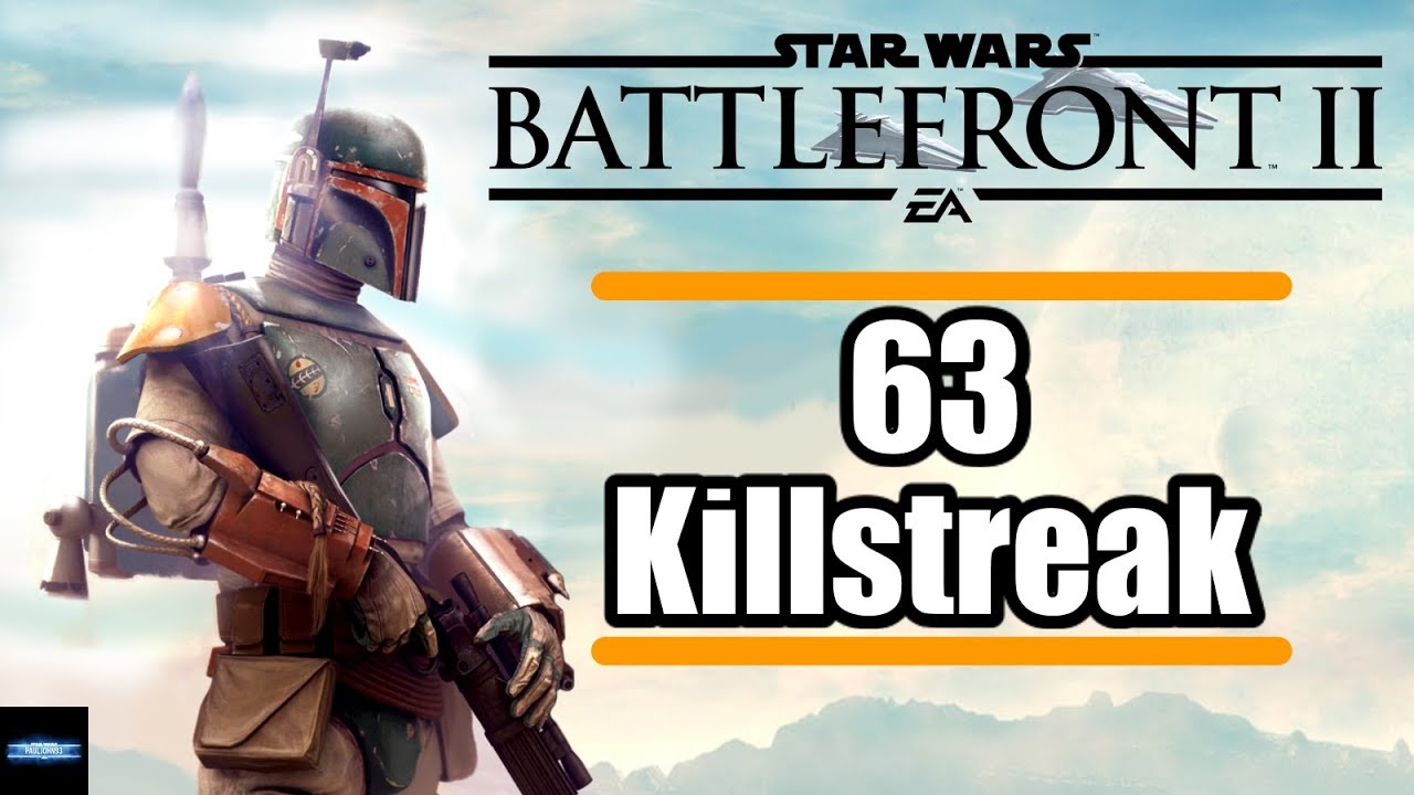 SWBF2 BETA - INSANE 63 BOBA FETT KILLSTREAK! LOOK AT THOSE WRIST ROCKETS