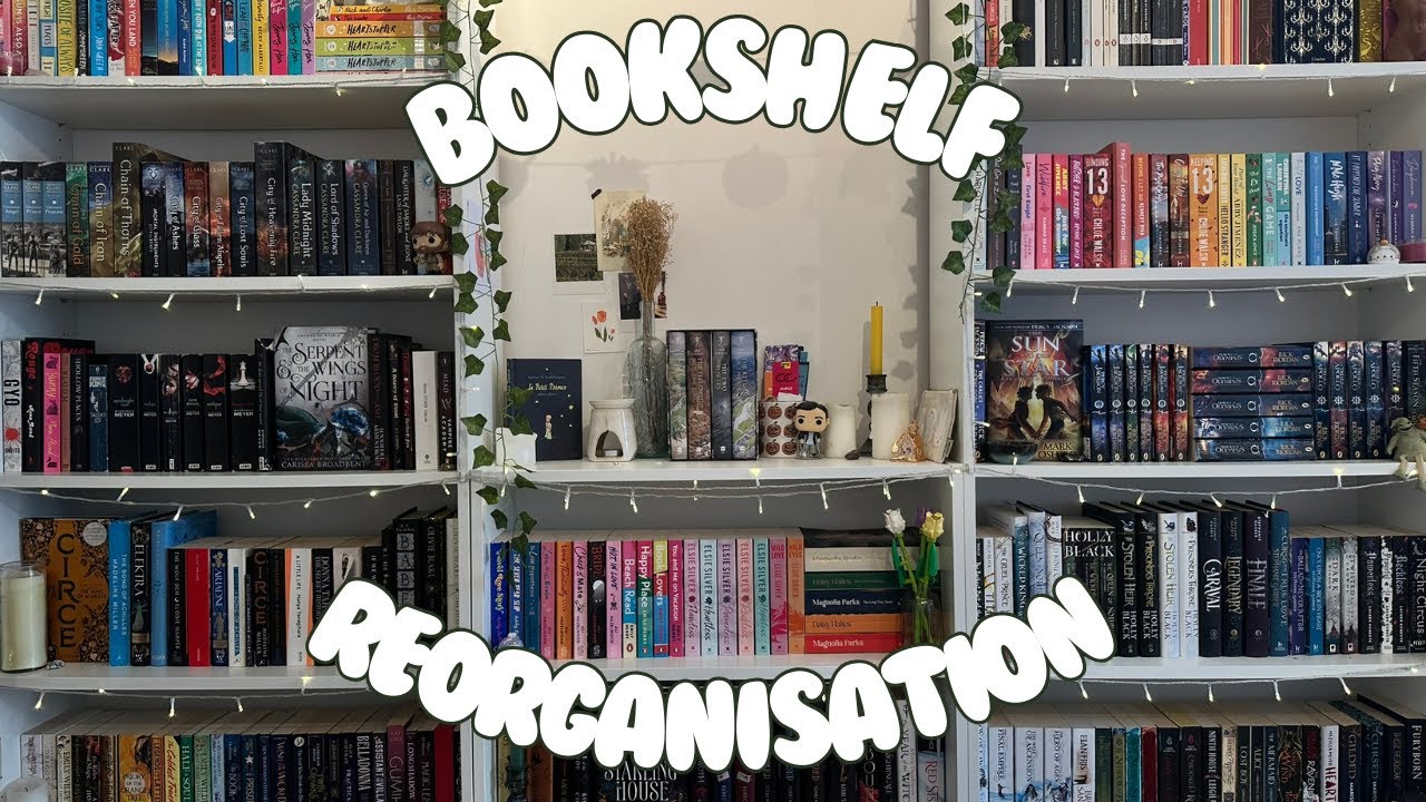 BOOKSHELF REORGANISATION & MINI UNHAUL 🍄‍🟫✨