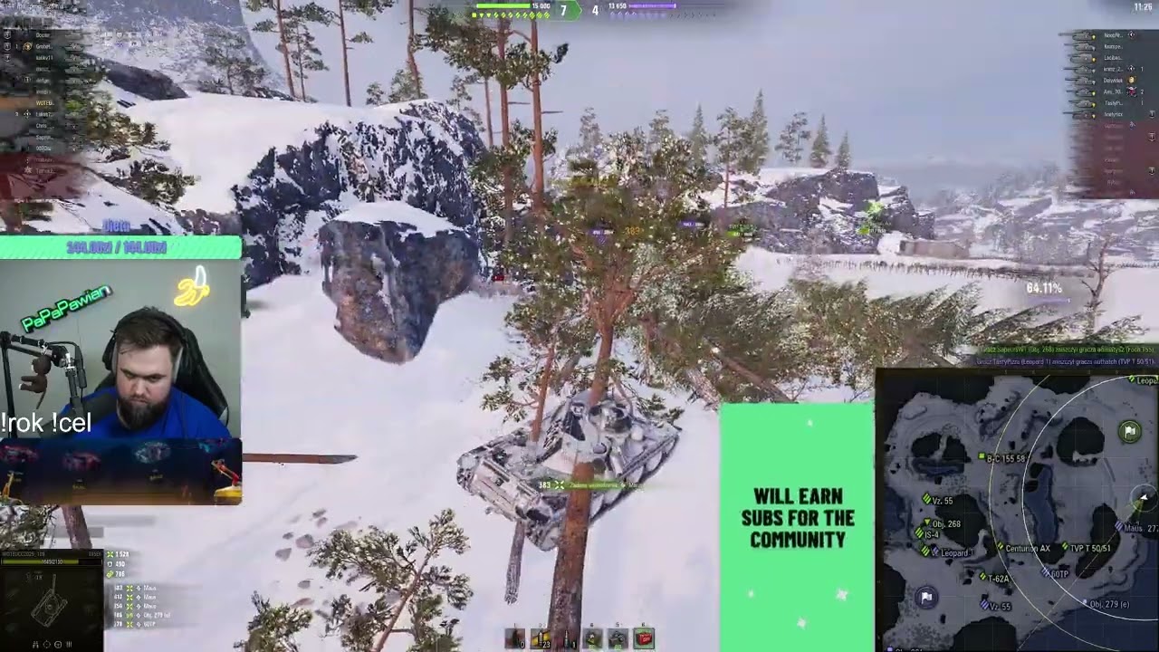 PAWIAN WBIJA 1 ODZNAKĘ na T95E6 (12H STREAM z E6)