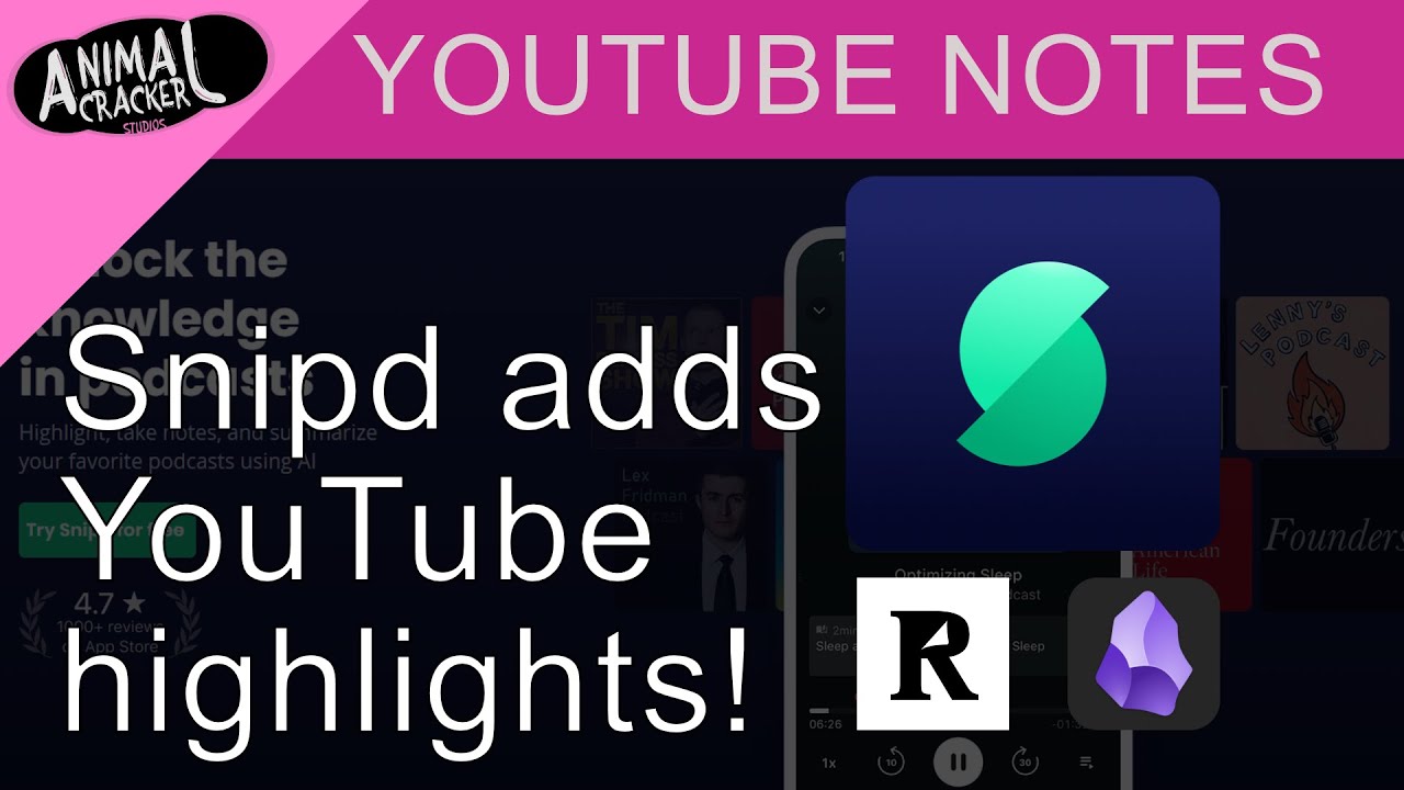 Snipd Adds YouTube & Audio Upload Smart Highlights!