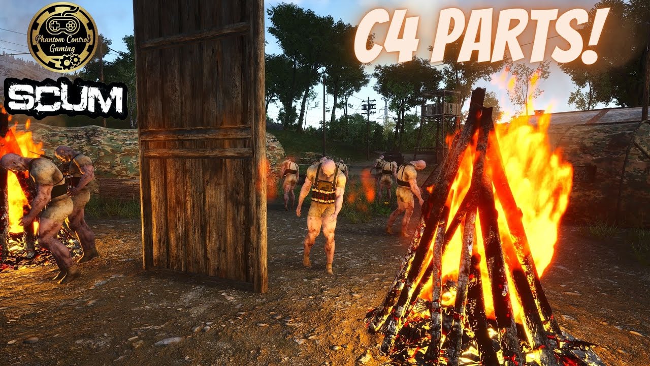 Excellent Tip/Trick To Defusing C4 Puppets Without Taking Damage In Scum! How To Get C4 Parts Easy!
