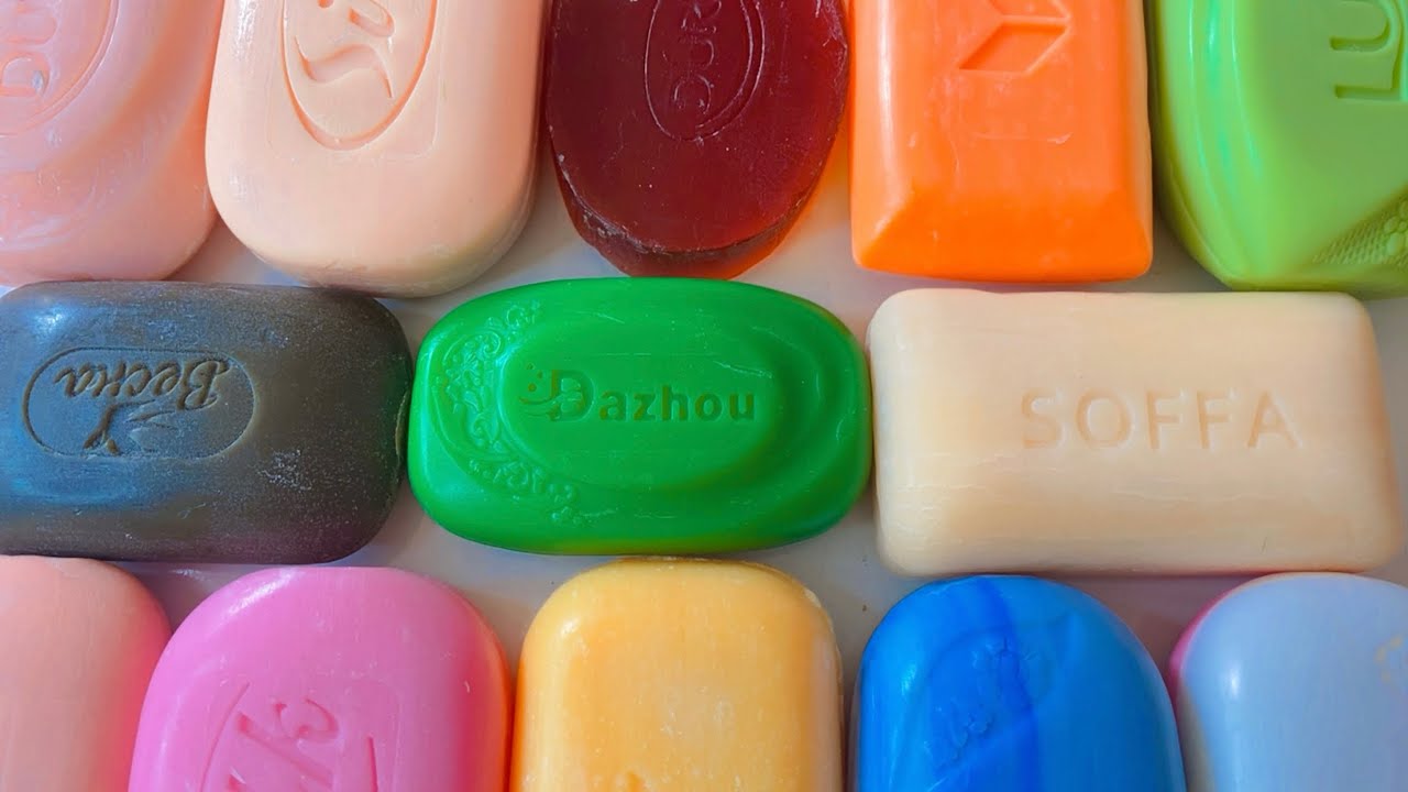 Colorful Soap ASMR #asmr #soap #justsoaps #satisfying #rainbowsoap #relax #асмрsoap #unpacking 