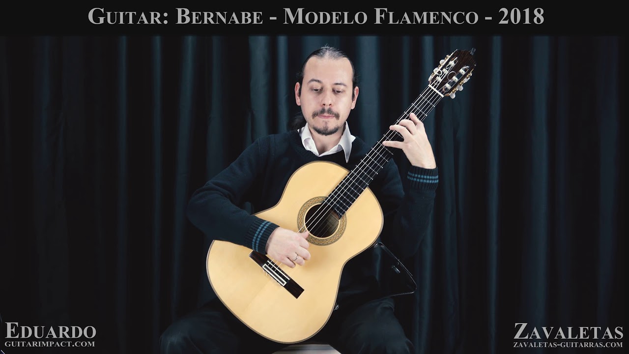 2018 Paulino Bernabe Concert Flamenco Guitar played by Eduardo Costa