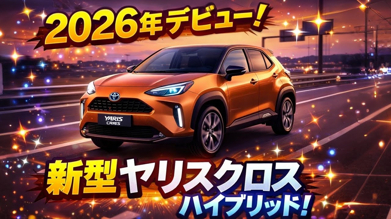 【2026年新型】トヨタ・ヤリスクロス ハイブリッド初公開！価格・燃費・進化ポイント徹底解説