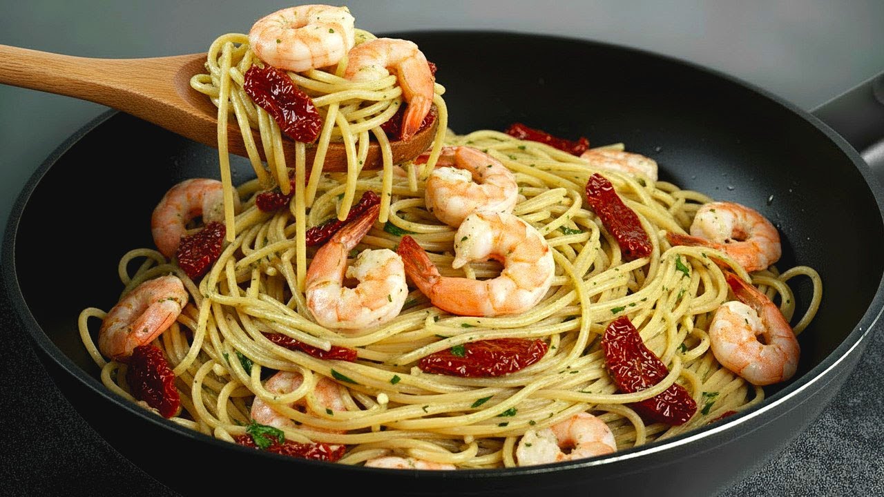 Haben Sie Spaghetti und Garnelen? Diesen kulinarischen Trick habe ich im Restaurant gelernt!
