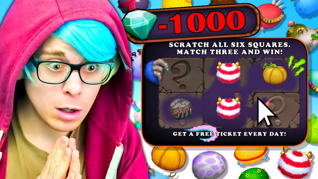 Spending 1,000 Diamonds on Scratch Tickets in My Singing Monsters