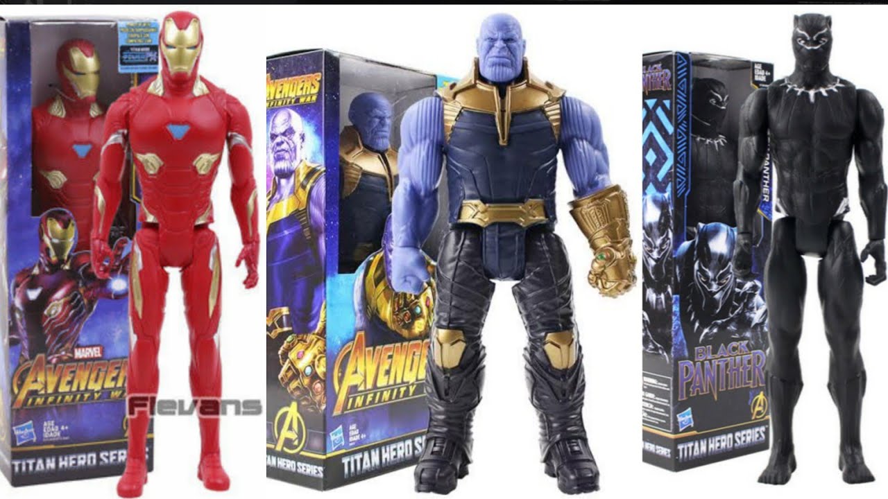 Figuras Titan Hero Series Avengers Infinity War / Thanos Iron Man Black Panther