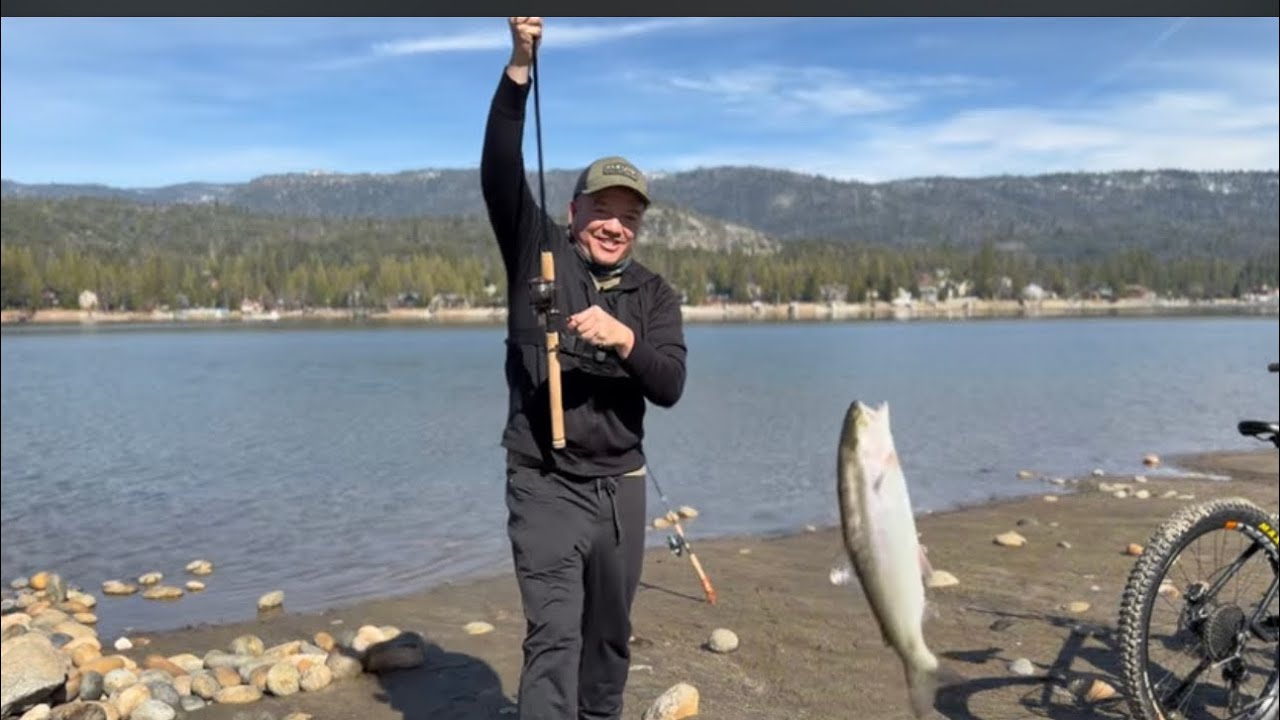 Trout fishing at Bass Lake #hmong #fishing#outdoors 