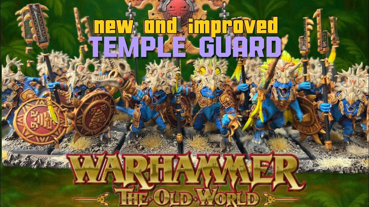 How to paint converted Lizardmen Temple Guard