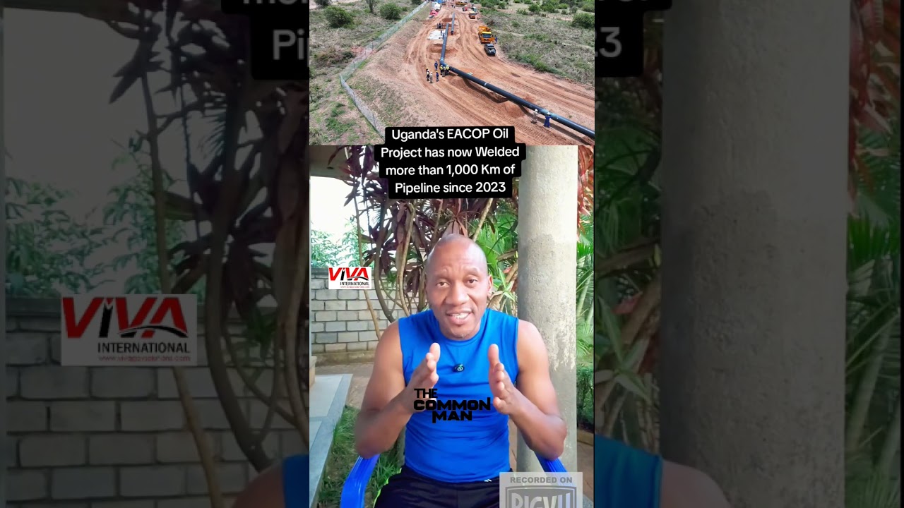 Uganda's Eacop Oil Project  has now Welded more than 1,000 Km of Pipeline since 2023. #oil #uganda