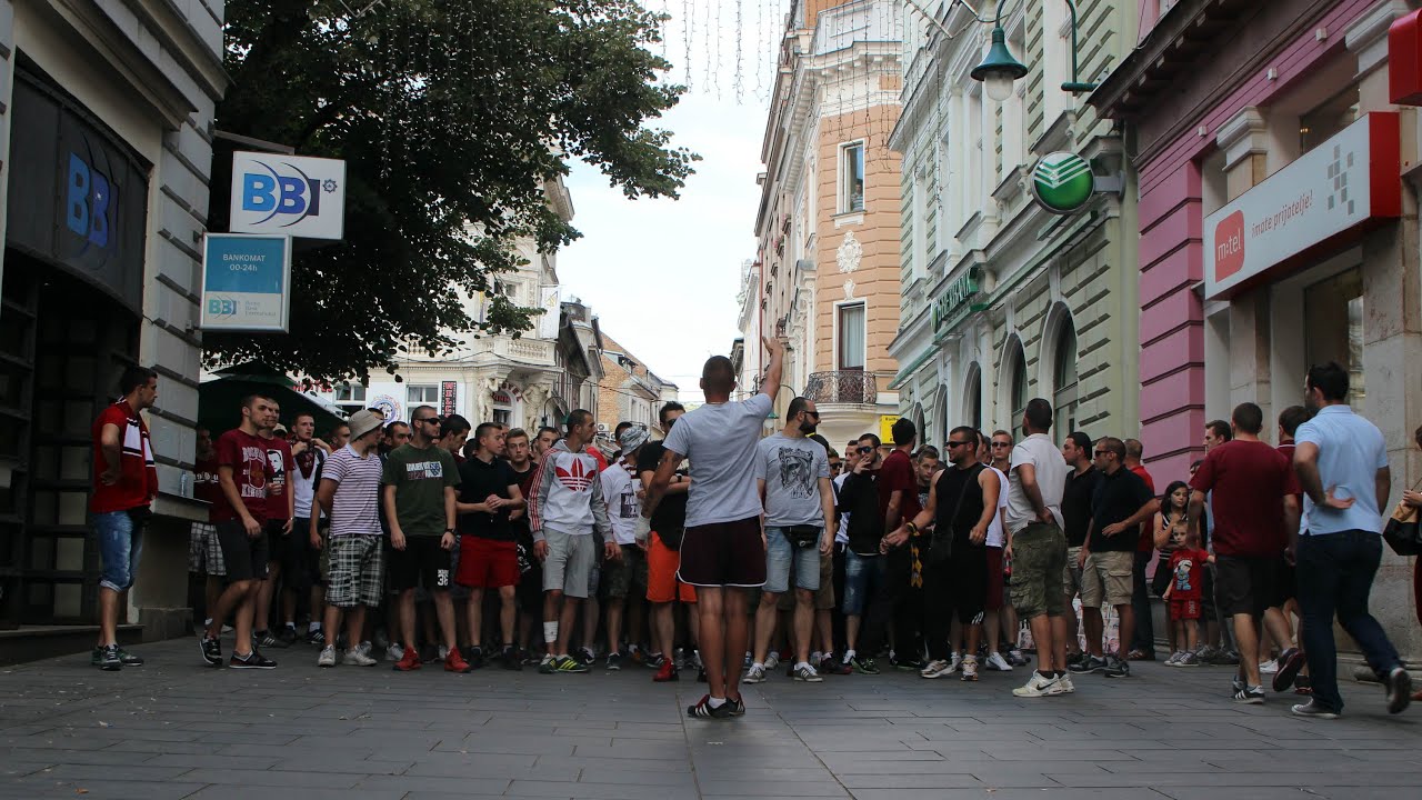 FK Sarajevo vs Lech Poznań 14.07.2015 Corteo & Support