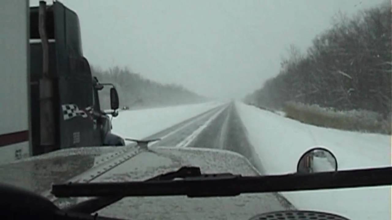 trucking in bad weather