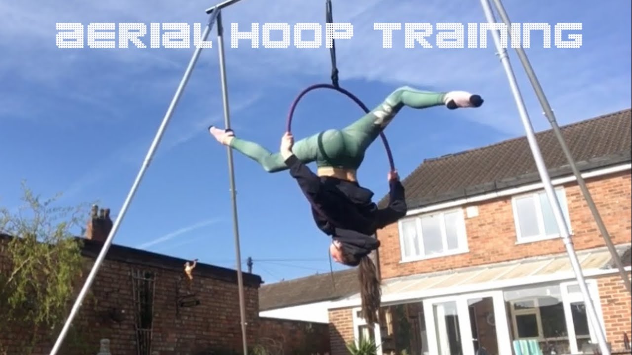 Aerial hoop routine ~ training ~ x pole a frame