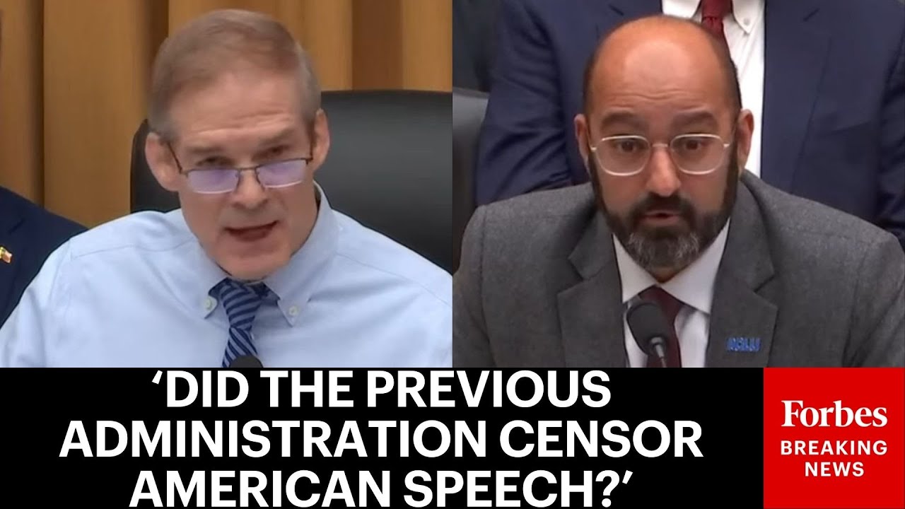 BREAKING NEWS: Jim Jordan Relentlessly Grills ACLU Official On Biden-Era Censorship